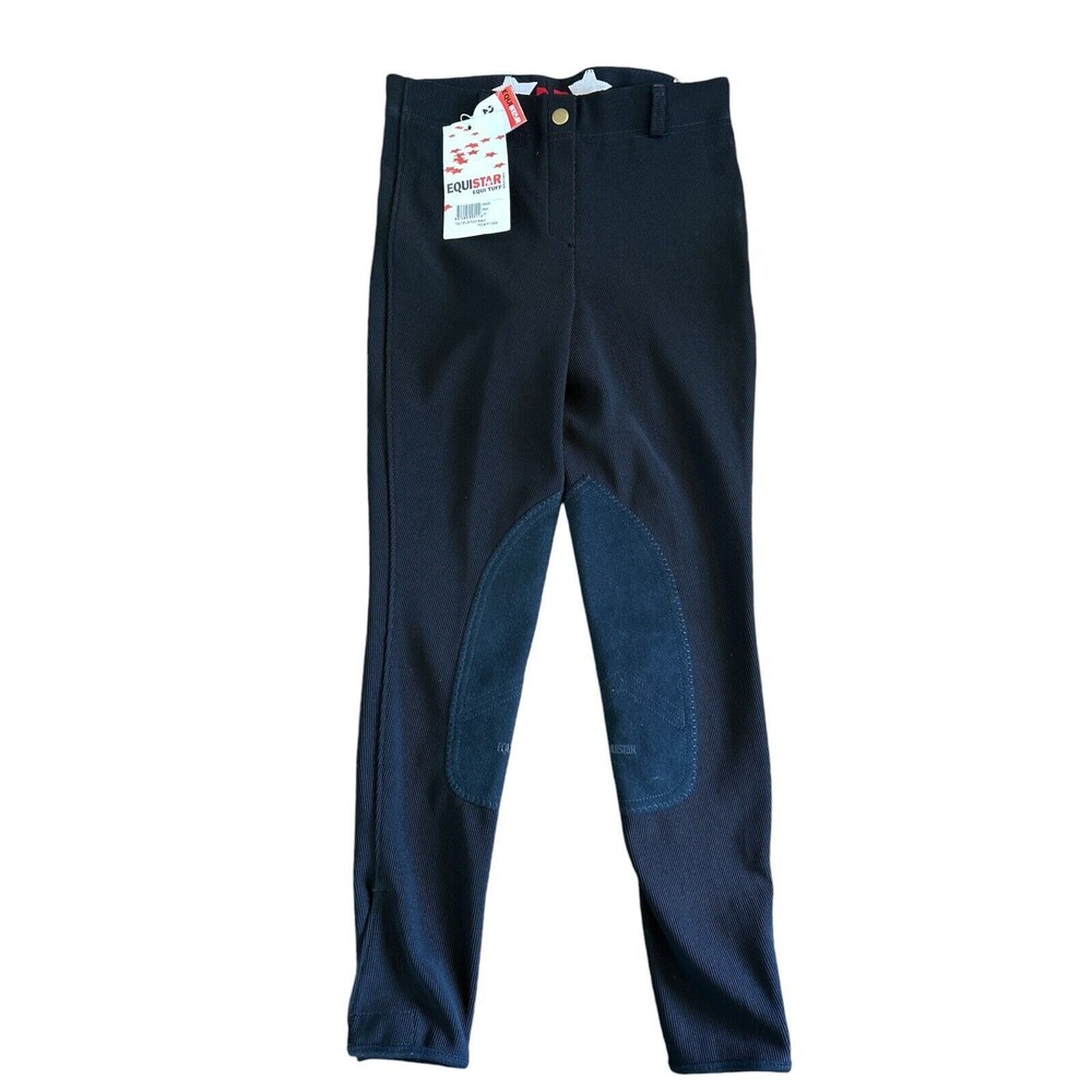 Equistar Stretch Horseback Riding Breeches Pants Black Ladies 26 Equestrian